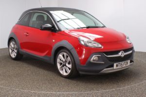 Used 2015 RED VAUXHALL ADAM Hatchback 1.2 ROCKS AIR 3d 69 BHP (reg. 2015-04-30) for sale in Crompton