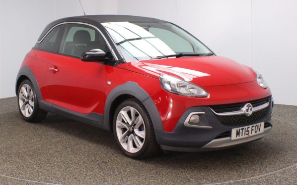 Used 2015 RED VAUXHALL ADAM Hatchback 1.2 ROCKS AIR 3d 69 BHP (reg. 2015-04-30) for sale in Crompton