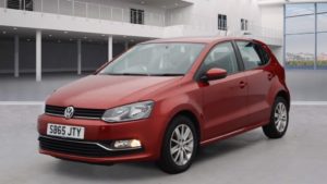 Used 2015 RED VOLKSWAGEN POLO Hatchback 1.2 SE TSI DSG 5d AUTO 89 BHP (reg. 2015-10-21) for sale in Radcliffe