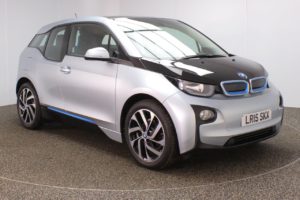 Used 2015 SILVER BMW I3 Hatchback 0.0 I3 60AH 5d AUTO 168 BHP (reg. 2015-06-06) for sale in Crompton