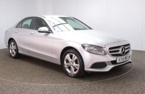 Used 2015 SILVER MERCEDES-BENZ C-CLASS Saloon 2.0 C200 SE 4d 184 BHP (reg. 2015-03-26) for sale in Crompton
