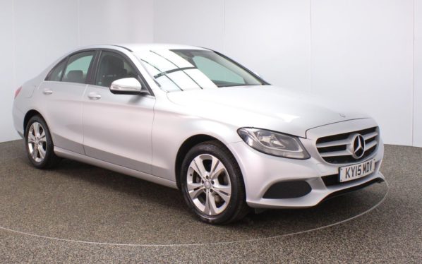 Used 2015 SILVER MERCEDES-BENZ C-CLASS Saloon 2.0 C200 SE 4d 184 BHP (reg. 2015-03-26) for sale in Crompton
