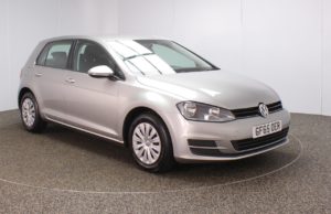 Used 2015 SILVER VOLKSWAGEN GOLF Hatchback 1.2 S TSI BLUEMOTION TECHNOLOGY 5d 85 BHP (reg. 2015-10-23) for sale in Crompton