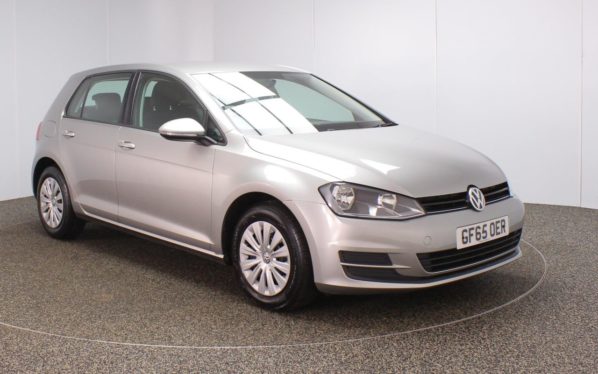 Used 2015 SILVER VOLKSWAGEN GOLF Hatchback 1.2 S TSI BLUEMOTION TECHNOLOGY 5d 85 BHP (reg. 2015-10-23) for sale in Crompton