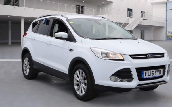 Used 2015 WHITE FORD KUGA Hatchback 2.0 TITANIUM TDCI 5d 148 BHP (reg. 2015-03-30) for sale in Radcliffe