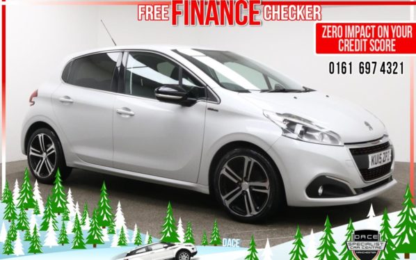 Used 2015 WHITE PEUGEOT 208 Hatchback 1.2 PURETECH S/S GT LINE 5d 110 BHP (reg. 2015-06-26) for sale in Radcliffe