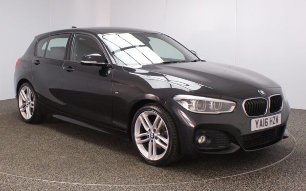 Used 2016 BLACK BMW 1 SERIES Hatchback 1.5 116D M SPORT 5d 114 BHP (reg. 2016-06-06) for sale in Crompton