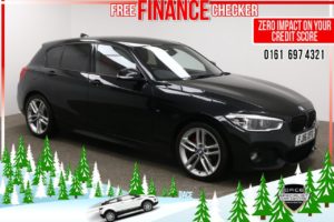 Used 2016 BLACK BMW 1 SERIES Hatchback 2.0 118D M SPORT 5d 147 BHP (reg. 2016-03-02) for sale in Radcliffe