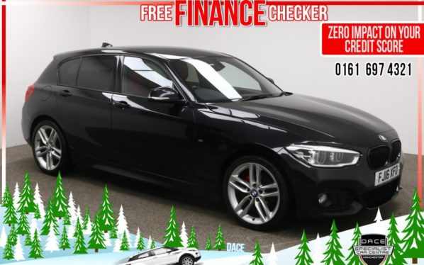 Used 2016 BLACK BMW 1 SERIES Hatchback 2.0 118D M SPORT 5d 147 BHP (reg. 2016-03-02) for sale in Radcliffe