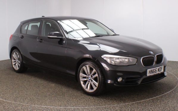 Used 2016 BLACK BMW 1 SERIES Hatchback 2.0 120D SPORT 5d 188 BHP (reg. 2016-10-31) for sale in Crompton
