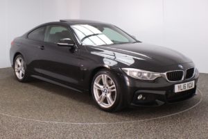 Used 2016 BLACK BMW 4 SERIES Coupe 2.0 420D M SPORT 2d AUTO 188 BHP (reg. 2016-07-29) for sale in Crompton
