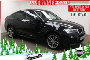 Used 2016 BLACK BMW X4 Coupe 2.0 XDRIVE20D M SPORT 4d 188 BHP (reg. 2016-01-29) for sale in Radcliffe
