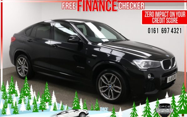 Used 2016 BLACK BMW X4 Coupe 2.0 XDRIVE20D M SPORT 4d 188 BHP (reg. 2016-01-29) for sale in Radcliffe