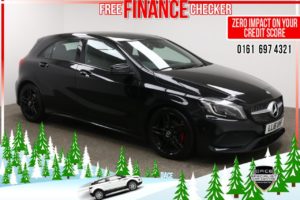 Used 2016 BLACK MERCEDES-BENZ A-CLASS Hatchback 1.6 A 200 AMG LINE PREMIUM 5d AUTO 154 BHP (reg. 2016-05-18) for sale in Radcliffe