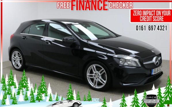 Used 2016 BLACK MERCEDES-BENZ A-CLASS Hatchback 2.1 A 220 D AMG LINE 5d AUTO 174 BHP (reg. 2016-05-31) for sale in Radcliffe