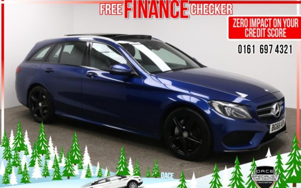 Used 2016 BLUE MERCEDES-BENZ C-CLASS Estate 2.1 C220 D AMG LINE PREMIUM PLUS 5d AUTO 170 BHP (reg. 2016-09-28) for sale in Radcliffe