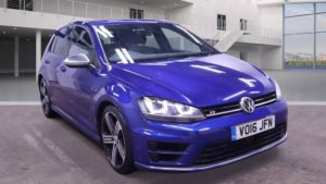 Used 2016 BLUE VOLKSWAGEN GOLF Hatchback 2.0 R DSG 5d AUTO 298 BHP (reg. 2016-03-31) for sale in Crompton