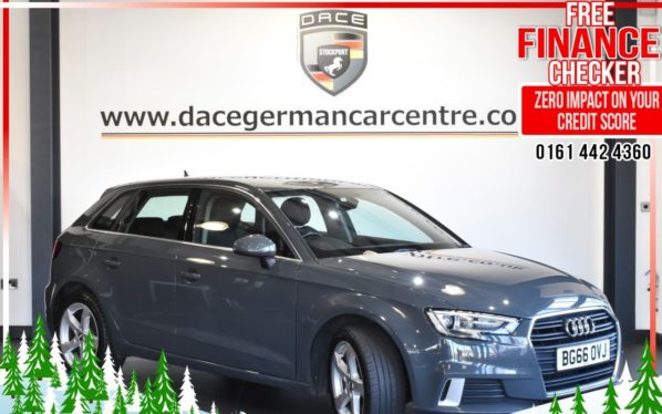 Used 2016 GREY AUDI A3 Hatchback 1.0 SPORTBACK TFSI SPORT 5DR 114 BHP (reg. 2016-09-24) for sale in Altrincham