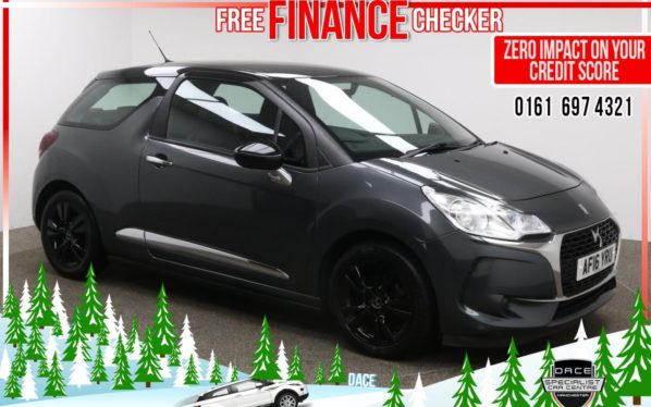 Used 2016 GREY DS DS 3 Hatchback 1.2 PURETECH CHIC 3d 80 BHP (reg. 2016-04-20) for sale in Radcliffe