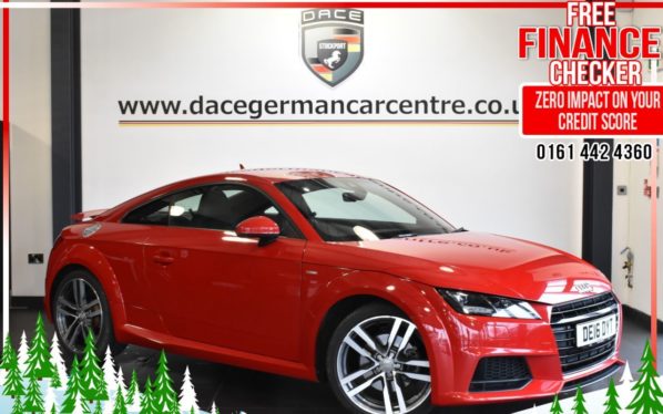 Used 2016 RED AUDI TT Coupe 2.0 TFSI S LINE 2d 227 BHP (reg. 2016-03-18) for sale in Altrincham