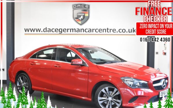 Used 2016 RED MERCEDES-BENZ CLA Saloon CLA 200D SPORT 4DR 136 BHP (reg. 2016-12-16) for sale in Altrincham