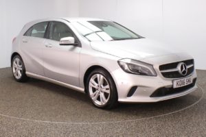 Used 2016 SILVER MERCEDES-BENZ A-CLASS Hatchback 1.5 A 180 D SPORT PREMIUM 5d 107 BHP (reg. 2016-06-24) for sale in Crompton