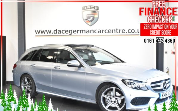 Used 2016 SILVER MERCEDES-BENZ C-CLASS Estate 2.1 C220 D AMG LINE PREMIUM PLUS 5d AUTO 170 BHP (reg. 2016-04-21) for sale in Altrincham
