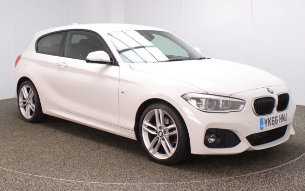 Used 2016 WHITE BMW 1 SERIES Hatchback 2.0 118D M SPORT 3d 147 BHP (reg. 2016-12-19) for sale in Crompton