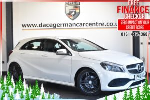 Used 2016 WHITE MERCEDES-BENZ A-CLASS Hatchback 1.5 A 180 D AMG LINE 5d 107 BHP (reg. 2016-06-30) for sale in Altrincham