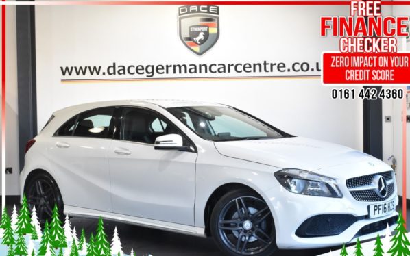 Used 2016 WHITE MERCEDES-BENZ A-CLASS Hatchback 1.5 A 180 D AMG LINE 5d 107 BHP (reg. 2016-06-30) for sale in Altrincham