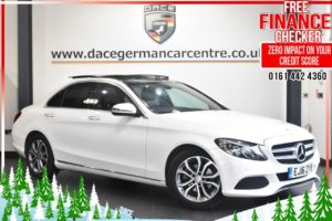Used 2016 WHITE MERCEDES-BENZ C-CLASS Saloon 1.6 C200 D SPORT PREMIUM 4d AUTO 136 BHP (reg. 2016-06-17) for sale in Altrincham