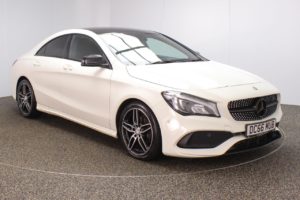 Used 2016 WHITE MERCEDES-BENZ CLA Coupe 2.1 CLA 200 D AMG LINE 4d 134 BHP (reg. 2016-12-12) for sale in Crompton