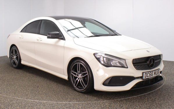 Used 2016 WHITE MERCEDES-BENZ CLA Coupe 2.1 CLA 200 D AMG LINE 4d 134 BHP (reg. 2016-12-12) for sale in Crompton