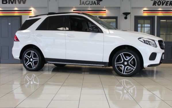 Used 2016 WHITE MERCEDES-BENZ GLE-CLASS Estate 2.1 GLE 250 D 4MATIC AMG LINE PREMIUM 5d 201 BHP (reg. 2016-09-30) for sale in Romiley