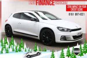 Used 2016 WHITE VOLKSWAGEN SCIROCCO Coupe 2.0 GT BLACK EDITION TDI DSG BMT 2d AUTO 150 BHP (reg. 2016-04-26) for sale in Radcliffe
