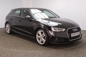 Used 2017 BLACK AUDI A3 Hatchback 1.5 TFSI S LINE 5d AUTO 148 BHP (reg. 2017-09-09) for sale in Crompton