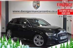 Used 2017 BLACK AUDI A3 Hatchback 2.0 TDI S LINE 5DR AUTO 148 BHP (reg. 2017-03-02) for sale in Altrincham
