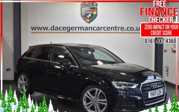 Used 2017 BLACK AUDI A3 Hatchback 2.0 TDI S LINE 5DR AUTO 148 BHP (reg. 2017-03-02) for sale in Altrincham