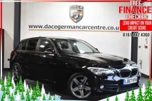 Used 2017 BLACK BMW 1 SERIES Hatchback 1.5 118I SPORT 5d 134 BHP (reg. 2017-12-29) for sale in Altrincham
