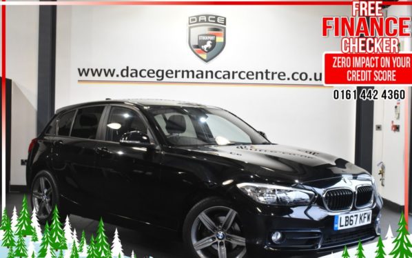 Used 2017 BLACK BMW 1 SERIES Hatchback 1.5 118I SPORT 5d 134 BHP (reg. 2017-12-29) for sale in Altrincham