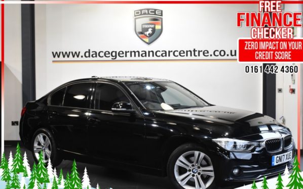 Used 2017 BLACK BMW 3 SERIES Saloon 1.5 318I SPORT 4d 135 BHP (reg. 2017-03-14) for sale in Altrincham