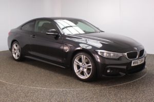 Used 2017 BLACK BMW 4 SERIES Coupe 2.0 420D M SPORT 2d 188 BHP (reg. 2017-09-12) for sale in Crompton