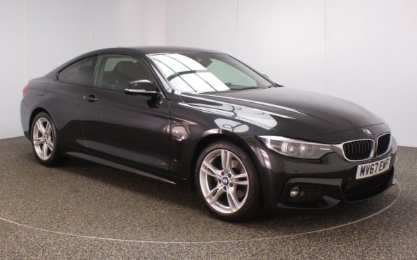 Used 2017 BLACK BMW 4 SERIES Coupe 2.0 420D M SPORT 2d 188 BHP (reg. 2017-09-12) for sale in Crompton