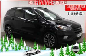 Used 2017 BLACK FORD KUGA Hatchback 2.0 ST-LINE TDCI 5d 148 BHP (reg. 2017-03-08) for sale in Radcliffe