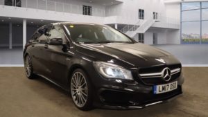 Used 2017 BLACK MERCEDES-BENZ CLA Estate 2.0 AMG CLA 45 4MATIC 5d AUTO 375 BHP (reg. 2017-03-31) for sale in Radcliffe