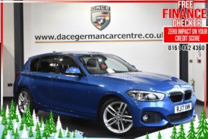 Used 2017 BLUE BMW 1 SERIES Hatchback 1.5 118I M SPORT 5d 134 BHP (reg. 2017-06-23) for sale in Altrincham