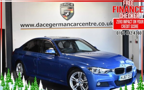 Used 2017 BLUE BMW 3 SERIES Saloon 3.0 330D M SPORT AUTO 4d 255 BHP (reg. 2017-11-30) for sale in Altrincham