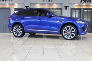 Used 2017 BLUE JAGUAR F-PACE Estate 3.0 V6 S AWD 5d 296 BHP (reg. 2017-10-20) for sale in Romiley