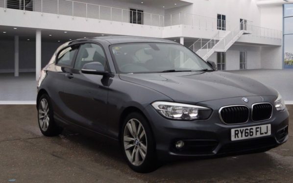 Used 2017 GREY BMW 1 SERIES Hatchback 1.5 118I SPORT 3d AUTO 134 BHP (reg. 2017-02-13) for sale in Crompton