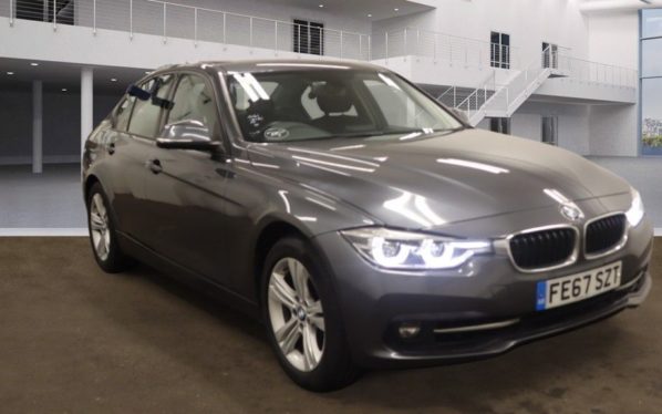 Used 2017 GREY BMW 3 SERIES Saloon 1.5 318I SPORT 4d AUTO 135 BHP (reg. 2017-09-04) for sale in Radcliffe